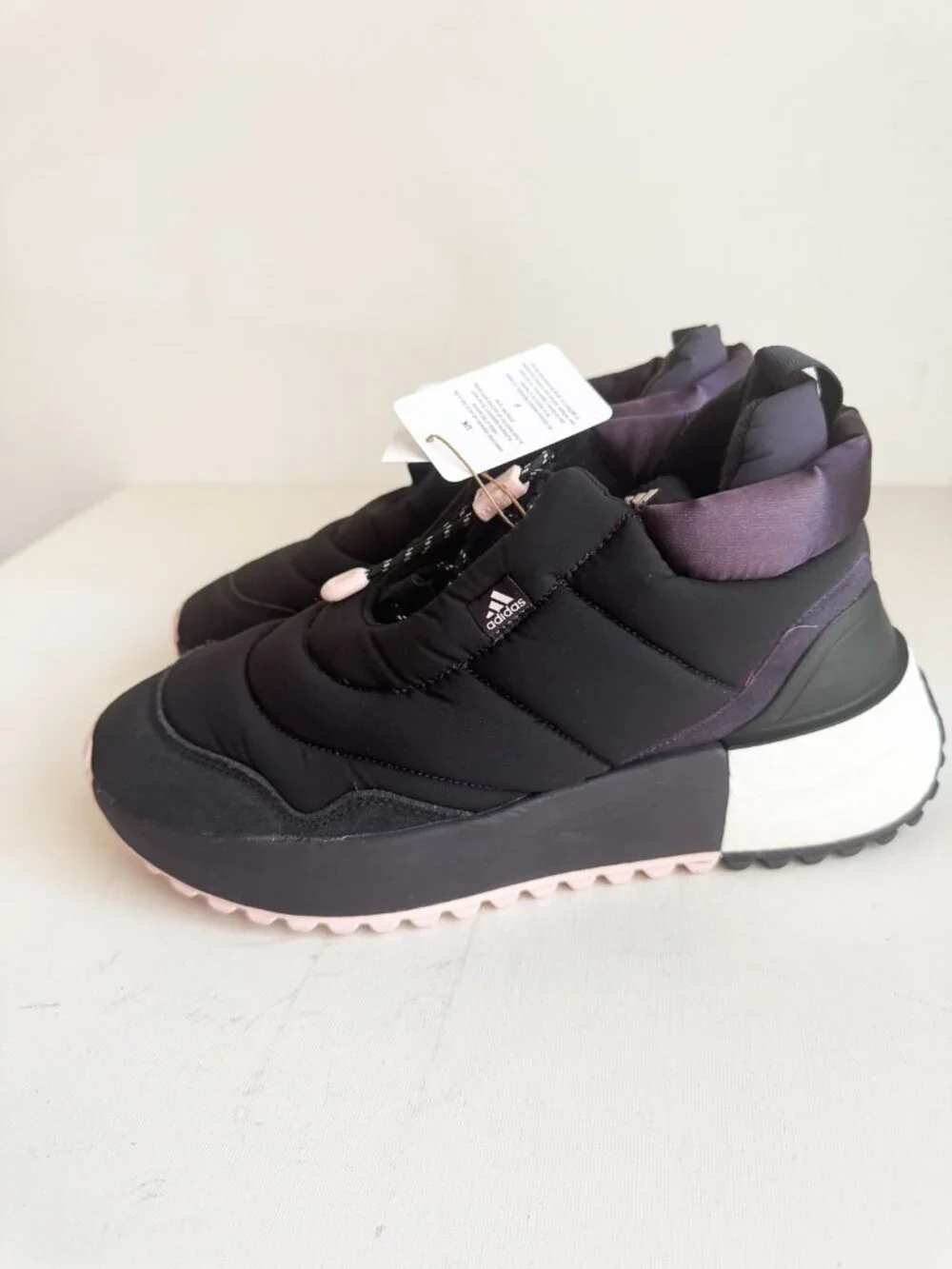 adidas X_PLRBOOST Puffer Running Shoe Black 11